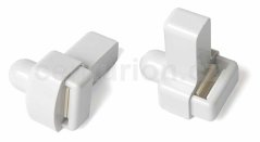 Pevná etiketa na okuliare RF 8,2 MHz 49x28x34 mm sivá, štandard zámok
