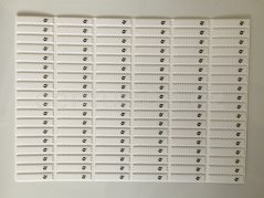 Samolepící etiketa DR AM 58 kHz 10x45 mm deaktivovatelná, bílá