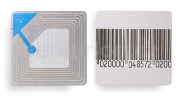 Samolepiace bezpečnostné rádiofrekvenčné etikety RF 8,2 MHz