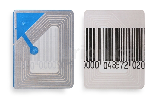 Samolepka RF 8,2 MHz 3x4 cm čiarový kód