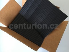 Self-adhesive label DR AM 58 kHz 10x45 mm deactivatable, black