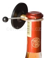 Pevná etiketa BOTTLE RF 8,2 MHz 56x34 mm čierna, zámok štandard