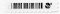 Samolepící etiketa DR AM 58 kHz 10x45 mm deaktivovatelná, čárový kód