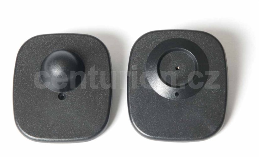 Pevná etiketa BETA RF 8,2 MHz 48x42 mm čierna, zámok štandard