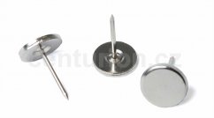 Pin 16 mm smooth, flat fixed head