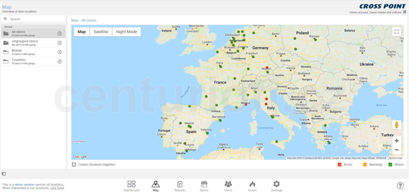Online informační systém Analytics