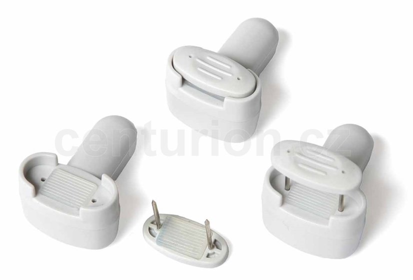 Pevná etiketa na brýle RF 8,2 MHz 39x28 mm šedá, vč. jehly, standard zámek